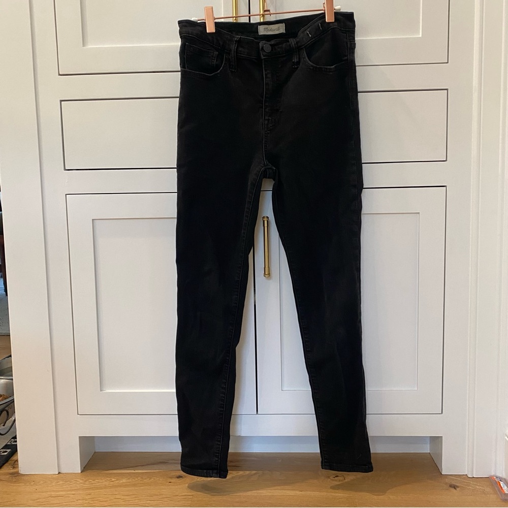 Madewell black roadtripper skinny jeans size 29